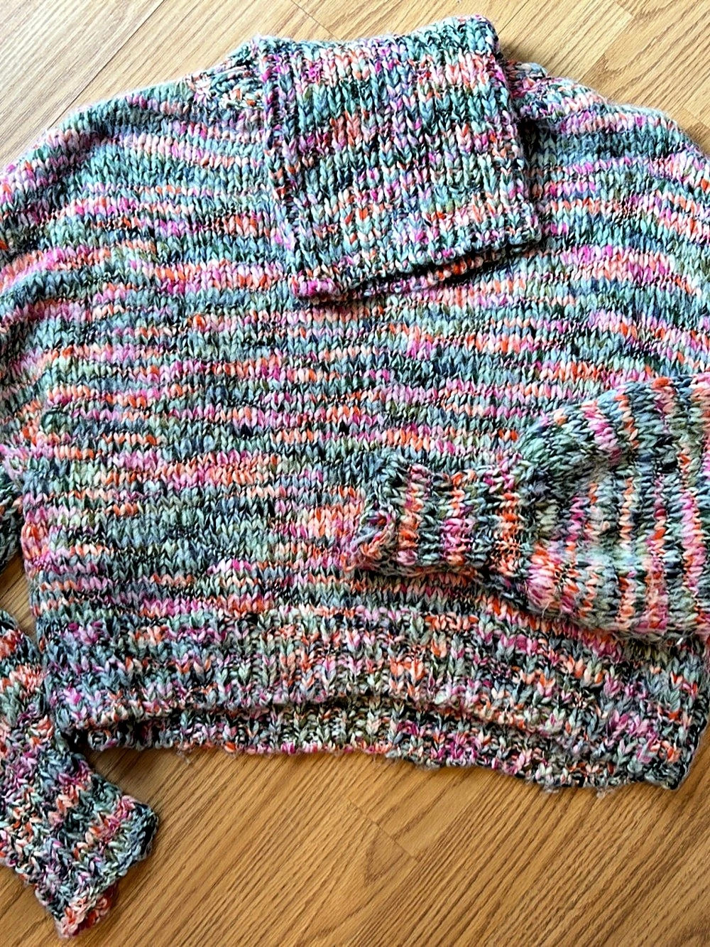 Wild Fable, Super Cozy, Multicolor Striped Turtleneck